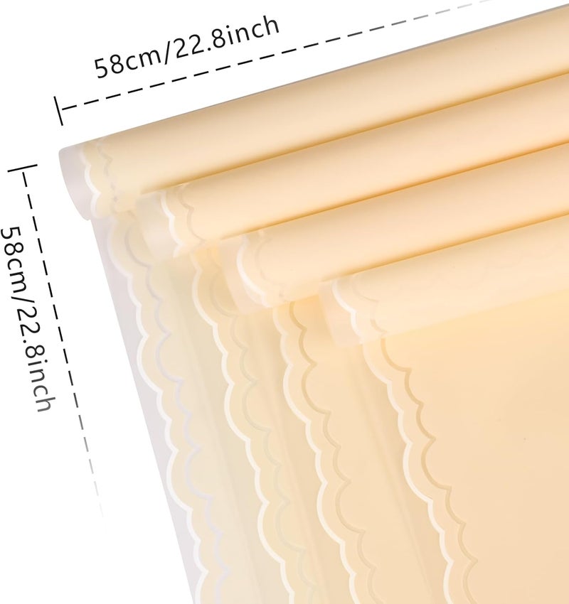 FUHITIM 20 Sheets Flower Wrapping Paper - Waterproof Floral Bouquet Wrapping Paper, Florist Supplies Packaging Paper for Wedding Birthday Gift DIY Crafts (Light Yellow) - Image 2
